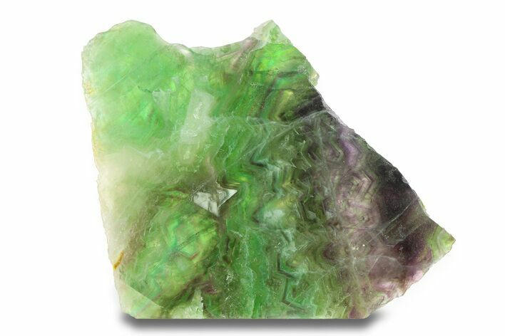 Colorful, Polished Fluorite Slab - China #287185